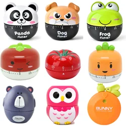 2022 Cartoon Animal Vegetable Shape 60 Minute Timer Easy Operate Kitchen Timer Cooking Baking Helper Kitchen Tools