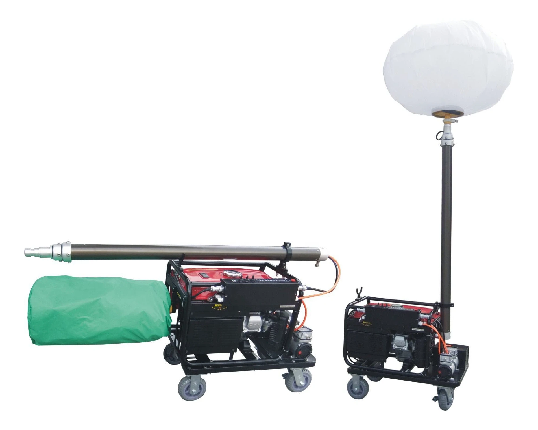 New Style Lower Price Glare-Free Inflatable Led Balloon Light Tower Manual Telescopic Mast