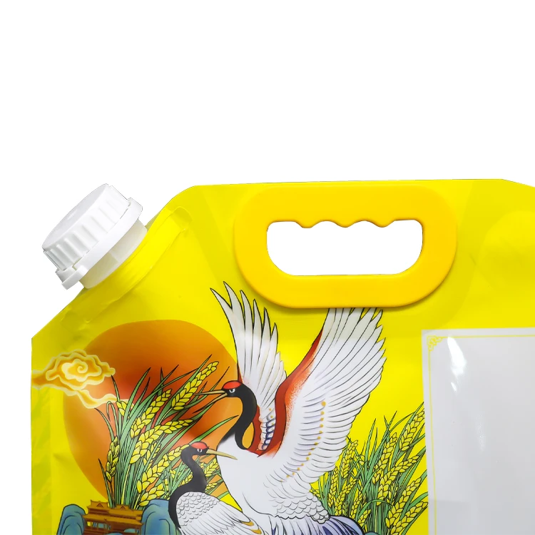 Custom Large Spout Pouches Stand Up Fluids Flexible Bag