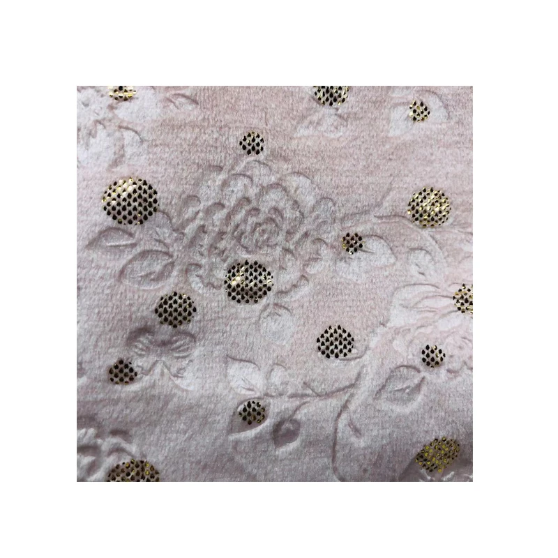  Модная полиэфирная рельефная ткань полиэфирное платье креп-ткань с божьей фольгой дизайнерская бархатная для женской детской одежды