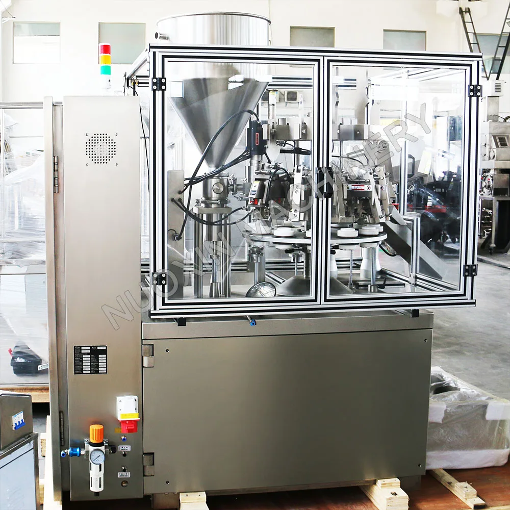 GF-400A Commerical Fully Automatic Chilblain Ointment Toothpaste Filling Sealing Machine