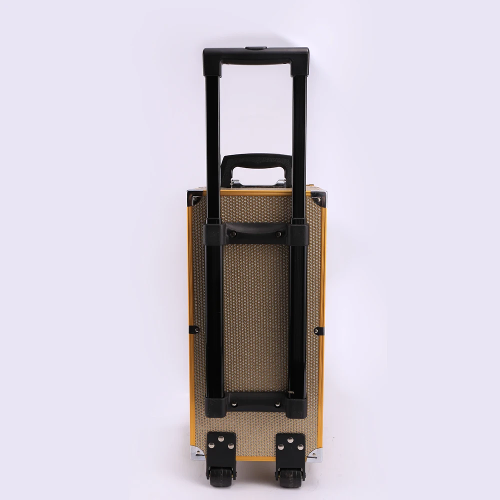 Вращающийся футляр для ювелирных изделий с лотками, футляр для ювелирных изделий на колесиках для продавца с ящиками, алюминиевый футляр для ювелирных изделий с колесиками