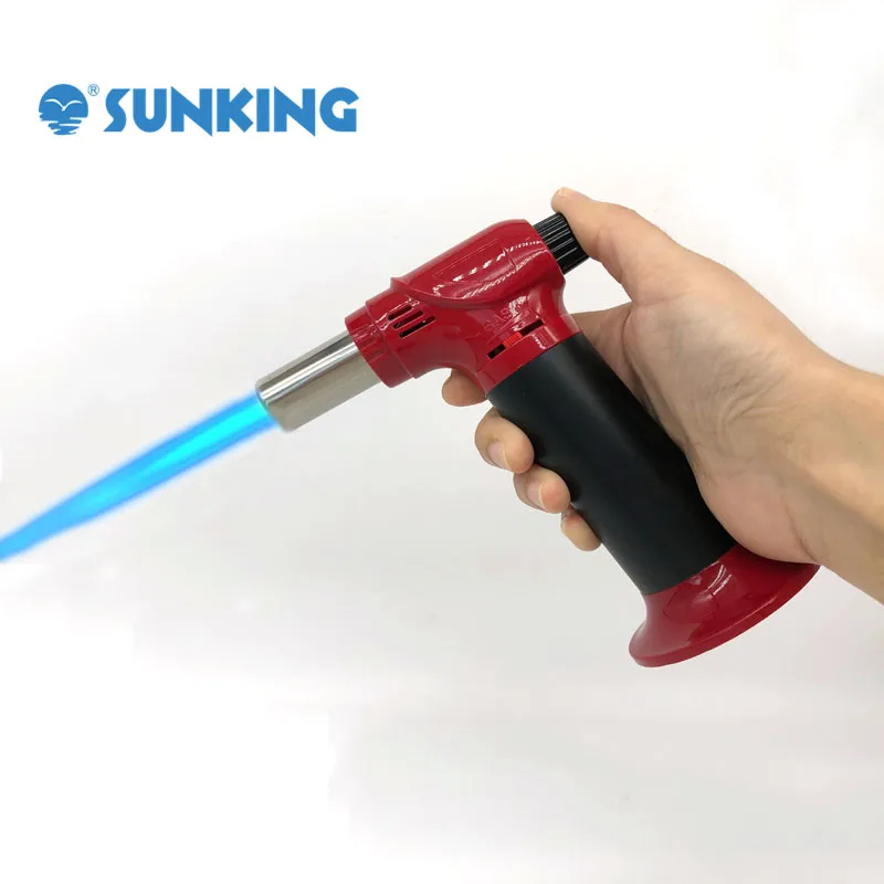Butane torch jet lighter creative lighters custom logo cheap kitchen gun lighter with good quality
