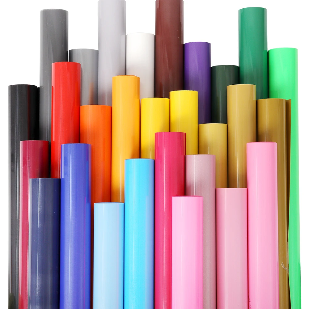 Полиуретановый однотонный виниловый рулон с принтом для футболок, тканей, текстиля, одежды, 12 дюймов х 5 футов