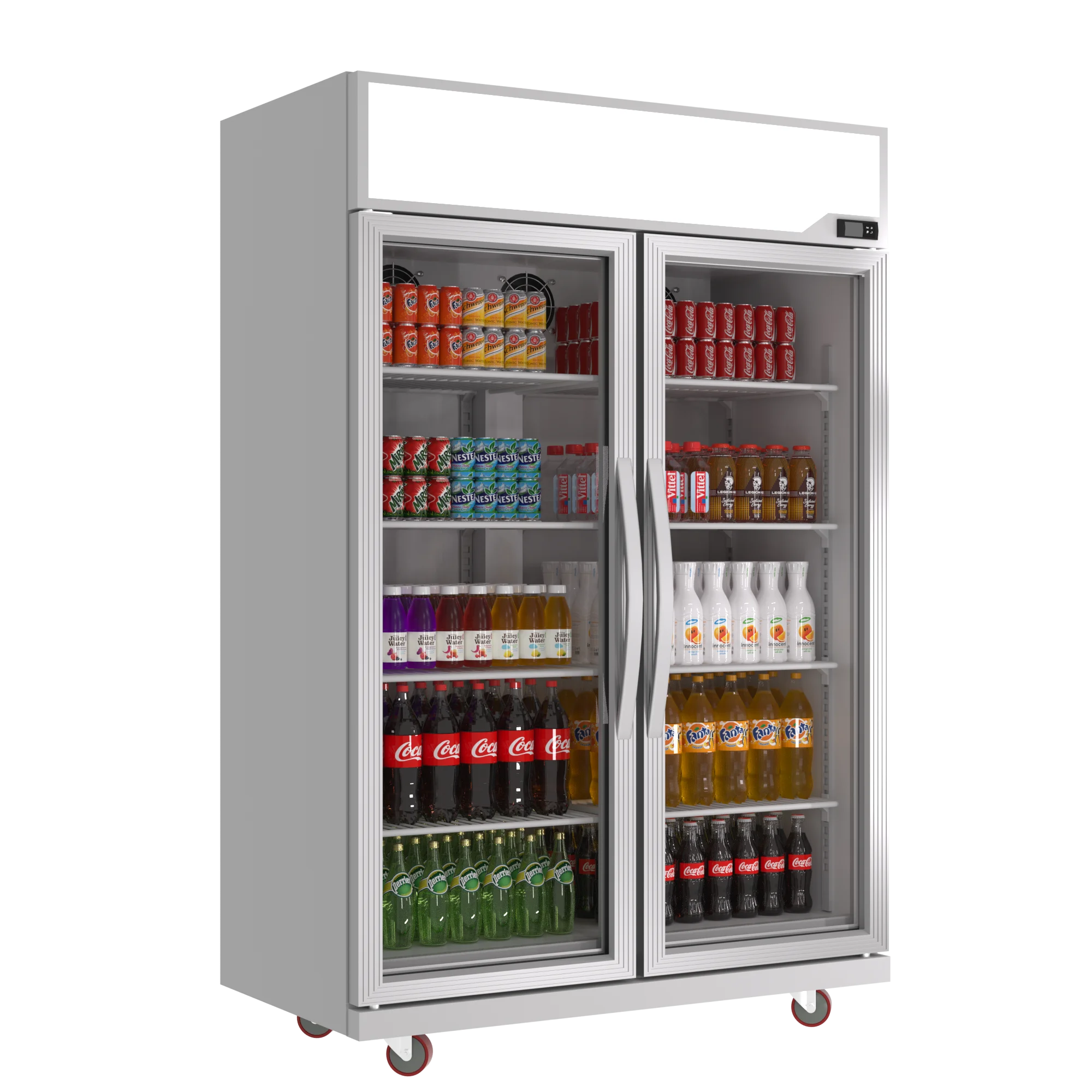 Commercial Wholesale Price Batch Upright Butcher Salas Meat Cooler Beverage Glass Door Display Showcase Chest Freezer