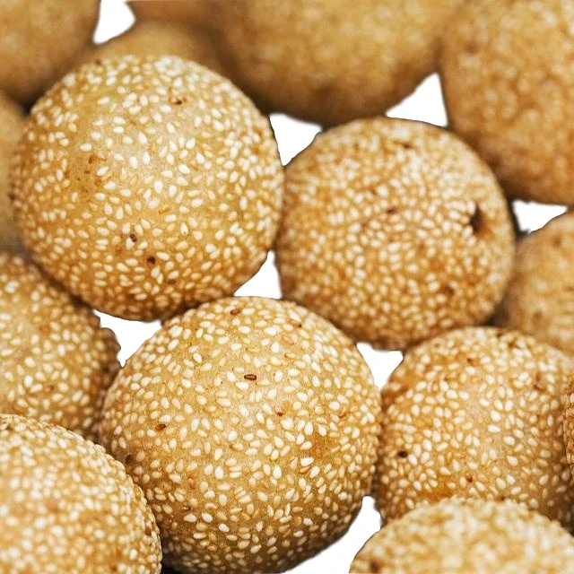 Китайская традиционная еда замороженный сушеный кунжутный шарик с пастой бобов