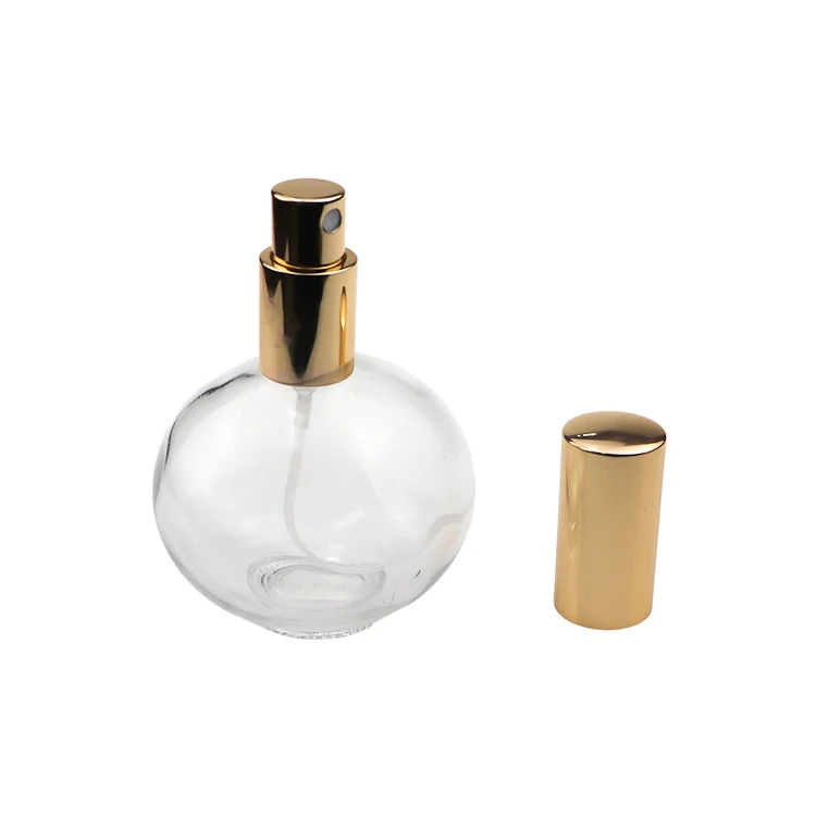 Wholesale Custom Made Clear Art Carved Crystal Empty Refillable Perfume Bottle 50ml