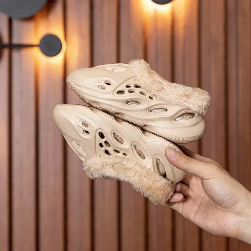 Custom fur YEEZY Foam Runner YEZZY Shoes Boots Original kids Toddler Children Slippers Sandales Sneakers YEEZY Slides 350 V2 V3