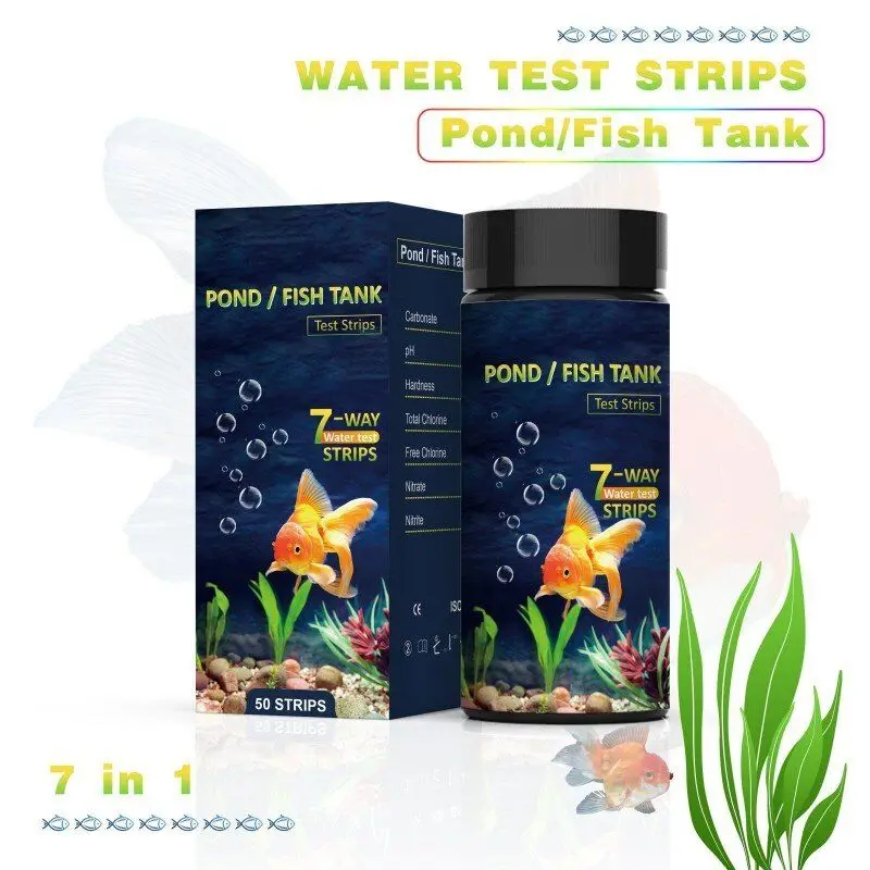 Aquarium Water Test Strip for Pond Fish Pool Spa Water Test Kits 7 in 1