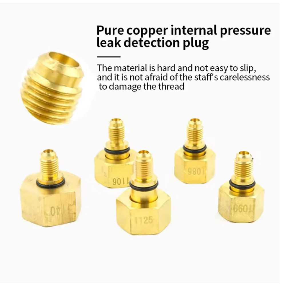 car ac tools Universal auto leak detection tool universal version detection test plug auto air conditioner leak detection set