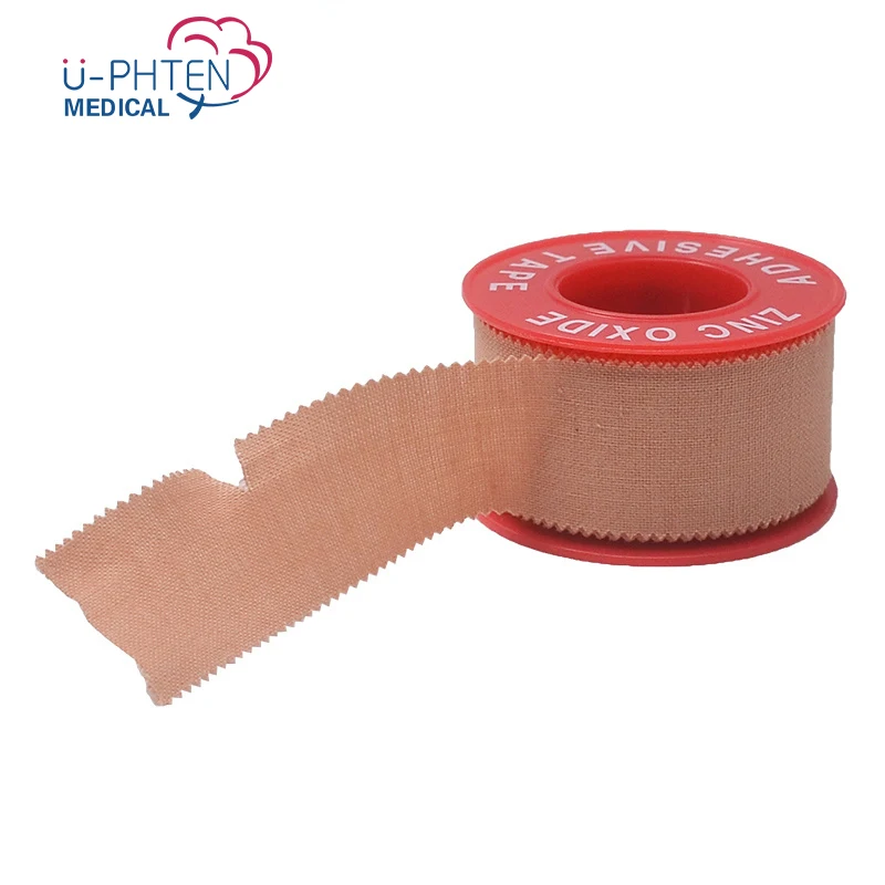 U-phten Medical Zinc Oxide Wound Plaster Surgical Cotton Adhesive Tape Zinc Oxide Plaster Roll
