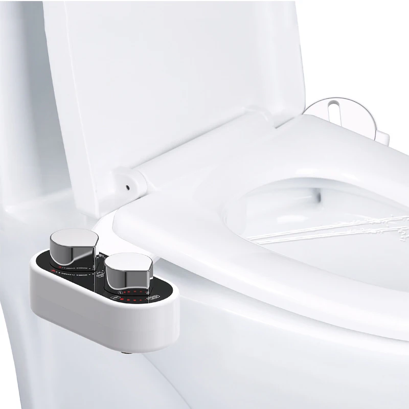 Bidet Toilet Seat Attachment Non-Electric Self Control Water Sprayer Bidet OEM/ODM Manual Ultra-Slim Shattaf Toilet Bidet