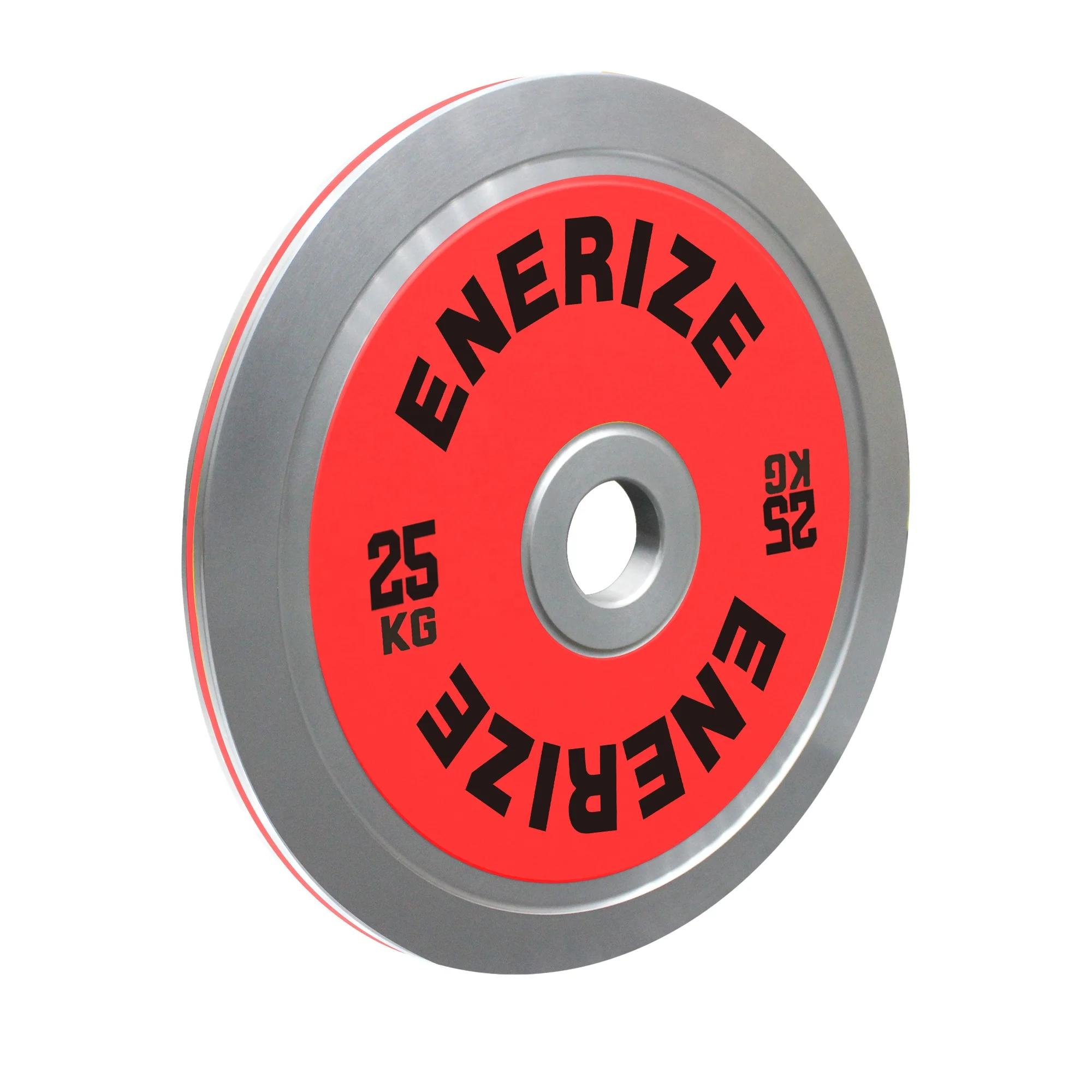 Full color plated steel sheet gym weight plate powerlifting nickel plated calibrated weight plate steel Barbell Plates