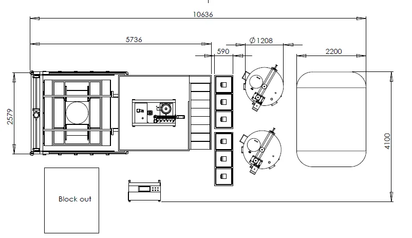 Полный автоматический непрерывный горизонтальный блок PU вакуумная пенопластовая машина