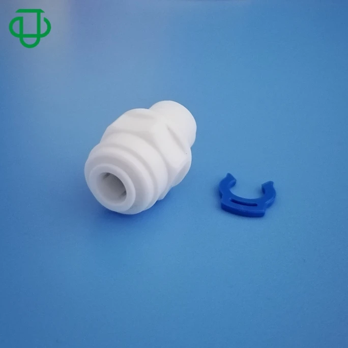 JU 1/4in Tube To 1/4NPT Thread Male Straight Push Fit Quick Fitting Adapter For RO Water Filter
