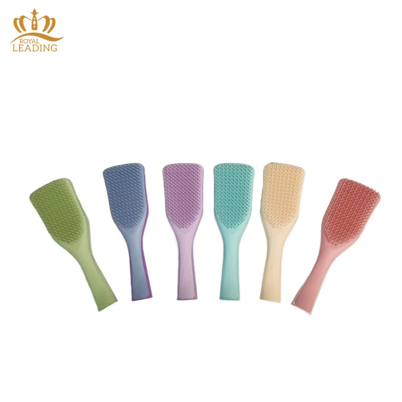 Professional Colorful Detangler Hair Comb Tangle Lovely Detangling Hair Brush For Women Naturally Thick Curly Hair