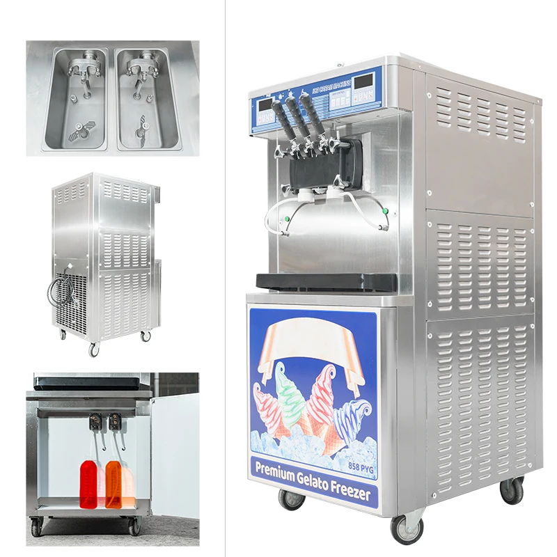 Stainless Steel Frozen Yogurt Machine Commercial Using Ice Machine Price Soft Serve Ice Cream Machine for Sale
