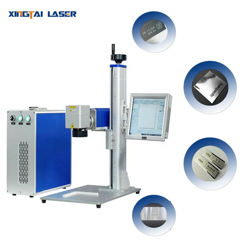 Markdown Sale Fiber Optic Split Laser Marking Machine Portable Laser Plotter 20W 30W Laser Marking Machine