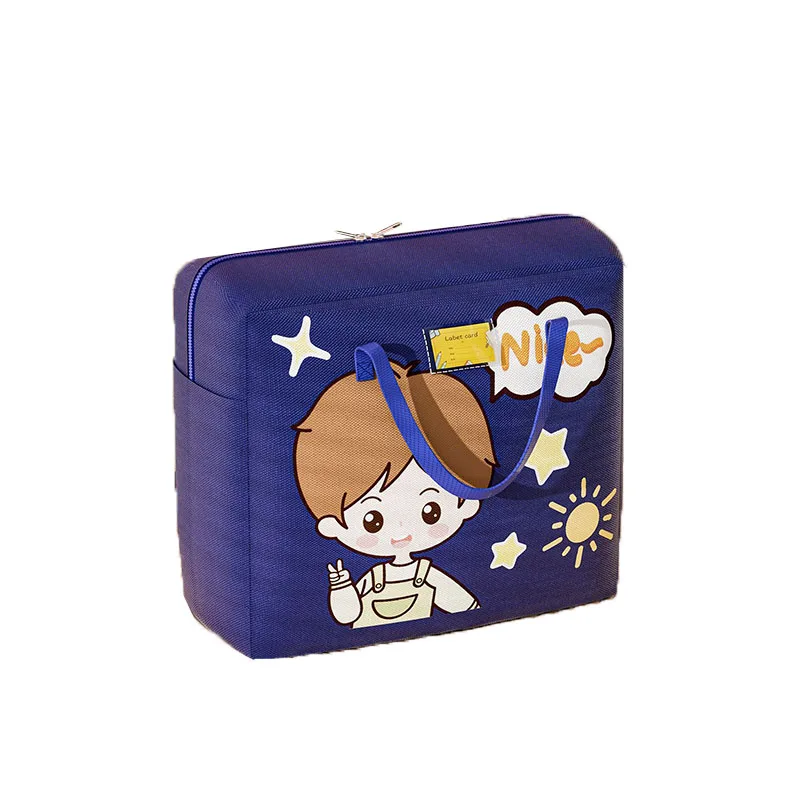 Kids Square Oxford Clothes Organizer Reusable and Sustainable House-Moving Storage Tote Bags for Bedding