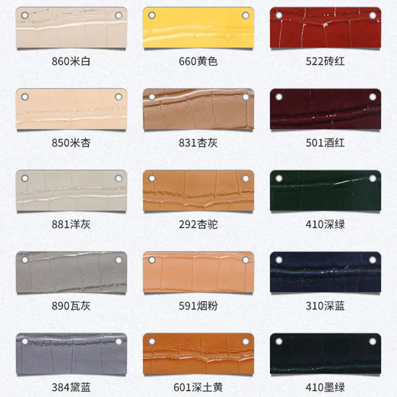 Artificial Leather Manufacturer Patent crocodile pattern PU synthetic leather glossy crocodile faux PU leather for bags shoes