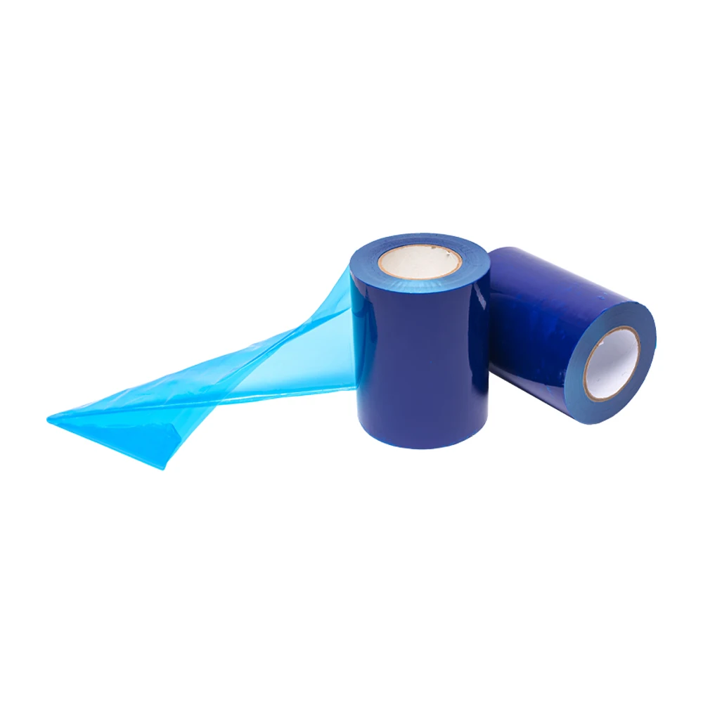 blue color UV resistant PE glass protective film for temporary protection