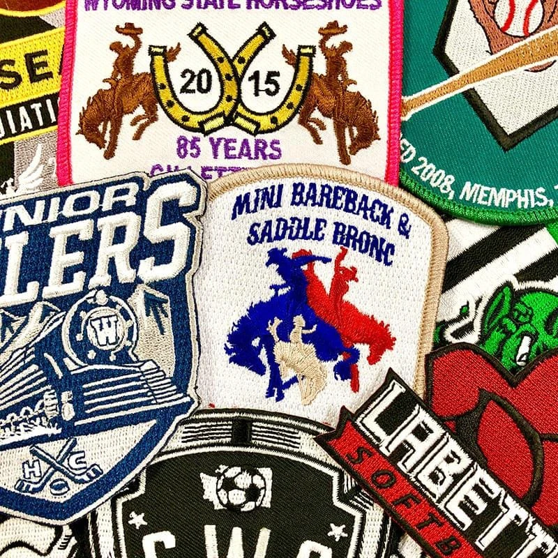 Wholesale Custom Woven 3d Logo Embroidered Patch Iron On Embroidery Sew On Patches For Clothing