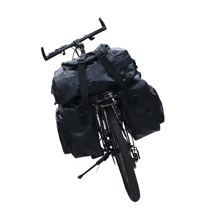 500D Pvc Rear Bike Pannier Saddle Bike Waterproof Pannier Travel Outdoor Cycling Bicycle Bags & Boxes