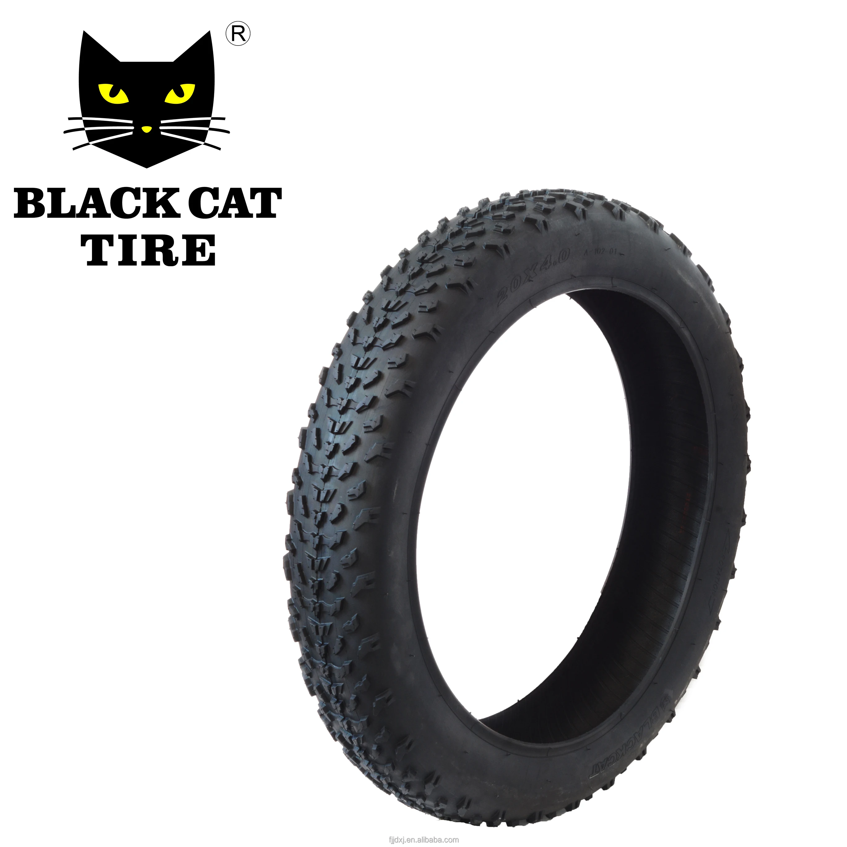 Wholesales black cat fat bicycle tire 20x4.0  best quality rubber bike tire