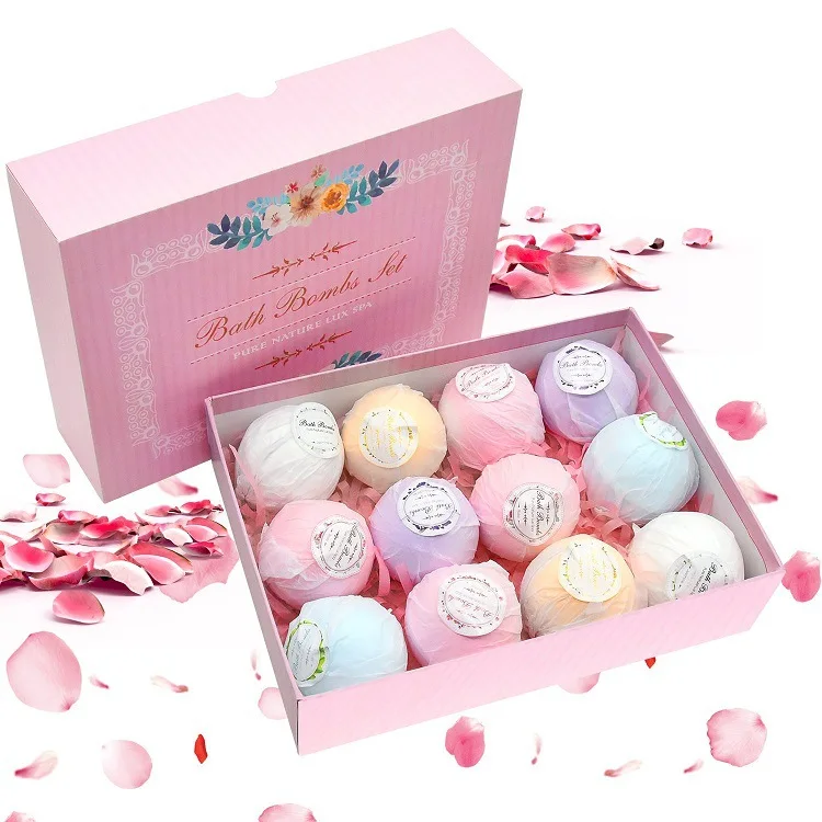 Luxury bathtub bomb set organic handmade bubble bath aromatherapy body care bath spa supplies