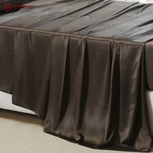 Home Textile Mulberry Silk 19mm Charmeuse Silk Flat Sheet