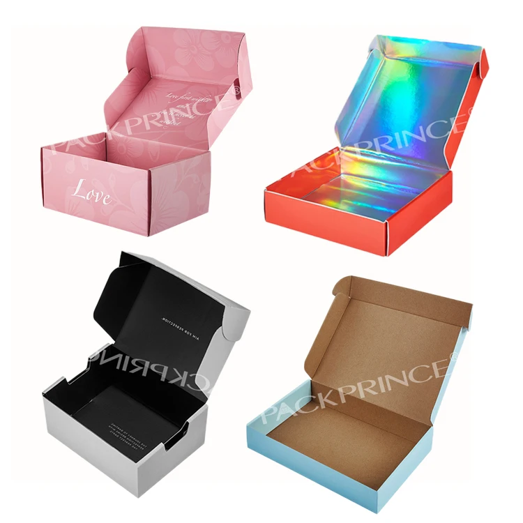 Custom Printed Carton Kraft Recycled Cardboard Zipper Tear Strip Mailer Packaging Corrugated Paper Shipping Steering Wheel Boxes