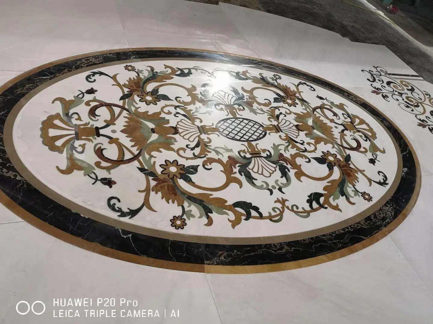 Super Luxury Villa Ceiling Floor Inlay Marble Mosaic