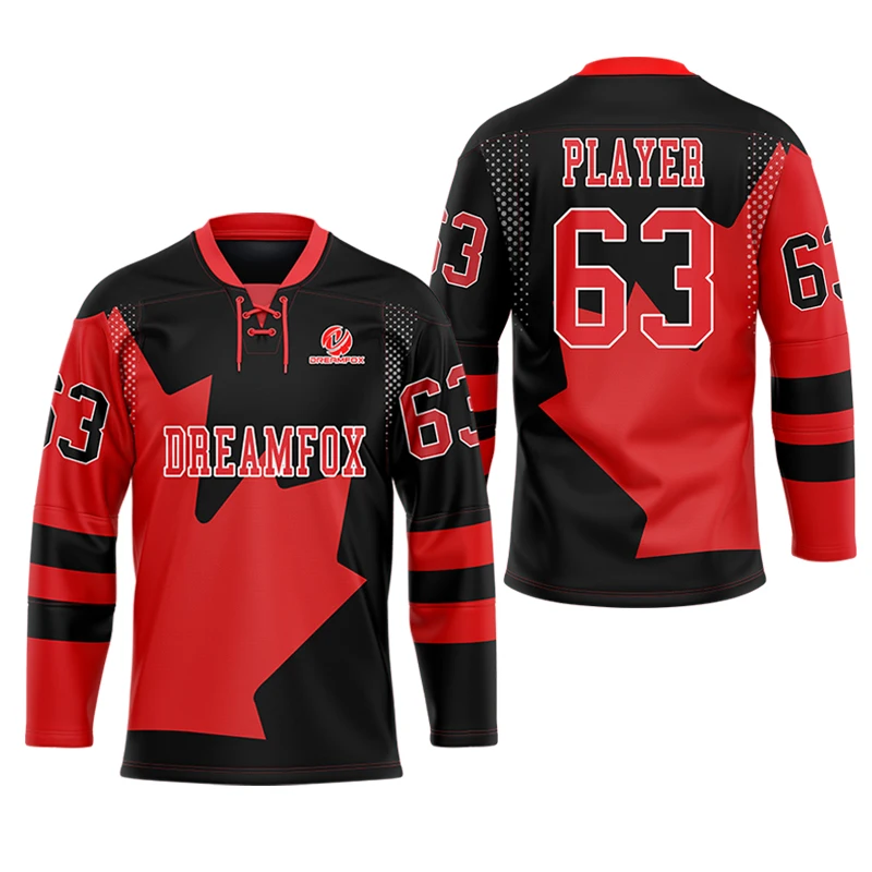 Wholesale Custom Player V Neck Men Women Hockey Wear Youth Cheap Oversized Blank Ice Hockey Jersey