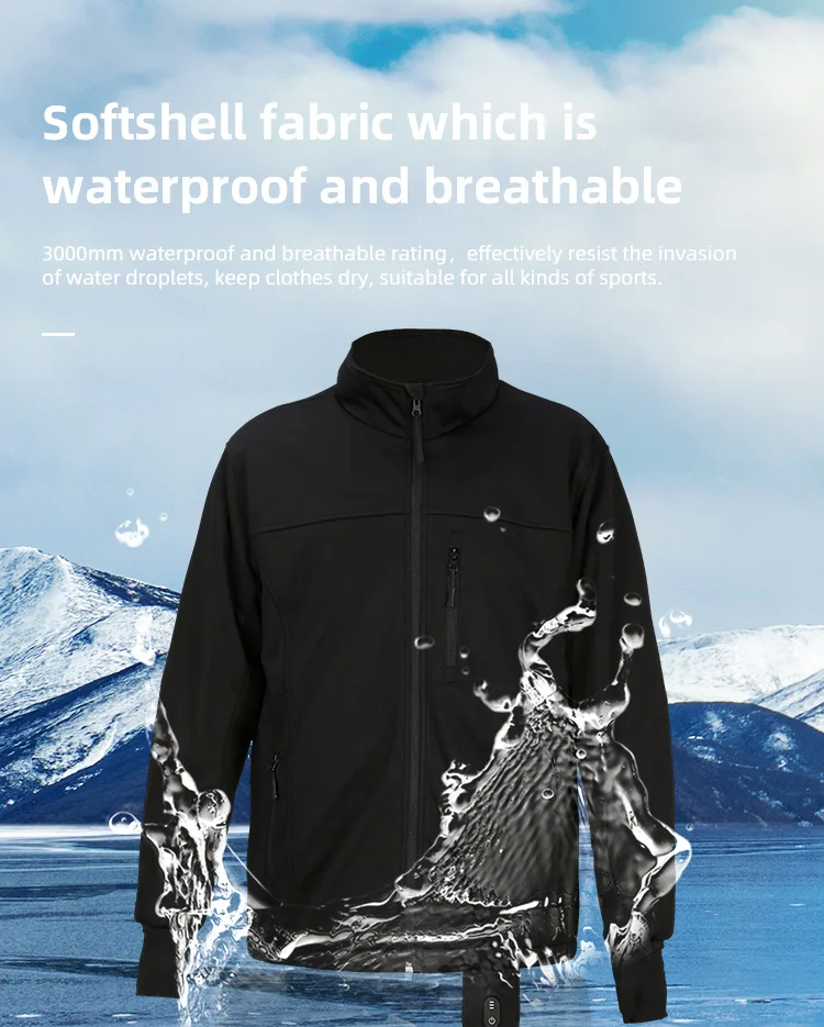 Мужская и Женская Толстая дальняя инфракрасная куртка с подогревом теплая зимняя Толстовка для лыж мотоциклов