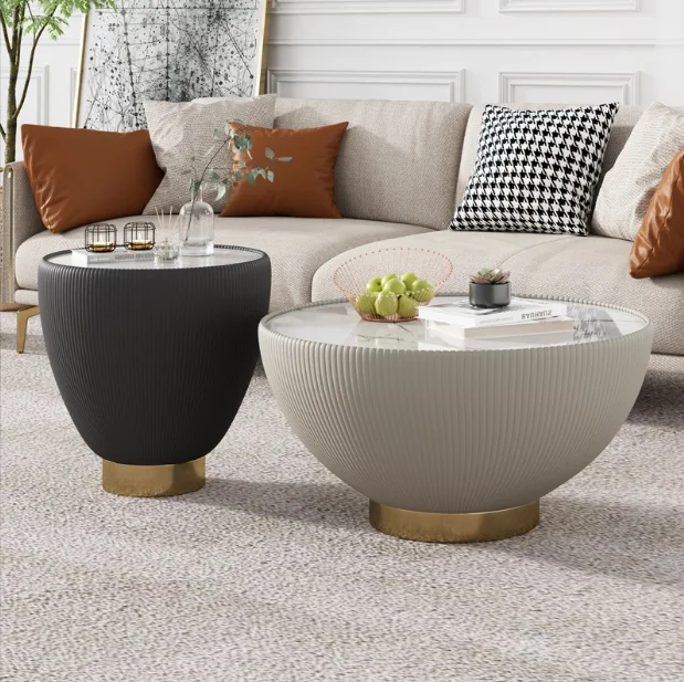 New Design Modern luxury side table round stainless steel base and coffee table base and round coffee table legs