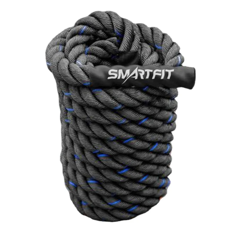SMARTFIT Battle Ropes Polyester Battling Rope for Fitness Training Gym Undulation Rope for Strength Workout