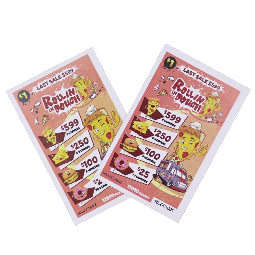 Multi-Appearance Pull Tab Tickets Printing Supplier Pull Tab Games Cards One Window Pull Tab Cards