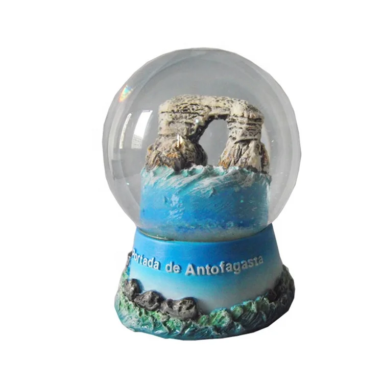 wholesale musical christmas snow globe customized resin snow globe with music