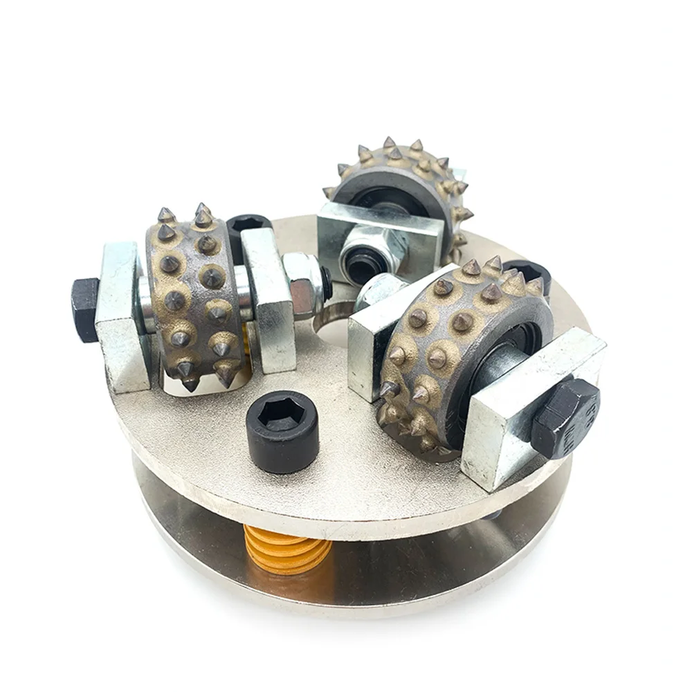 5 inch Lychee Bush Hammer Plate Scratching Roller Marble Granite Concrete And Limestone Pneumatic Hammer Tools