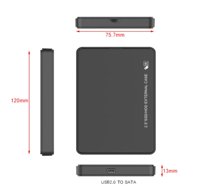 2.5 inch IDE Hdd Enclosure Usb2.0 External Hard Drive Enclosure Ide Hdd Case