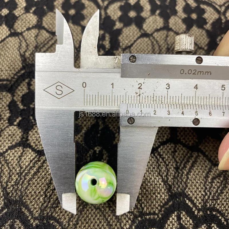 16mm DIY plated UV tie-dye color candy round acrylic beads for jewelry making pen beads bulk accessories wholesale