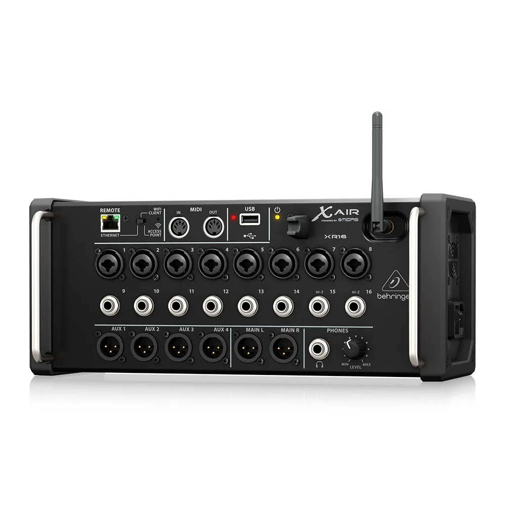 Behringer X Air XR16 Digital Mixer 16-Channel Pa Sound System Studio Console Stage Live Show Music Equipment