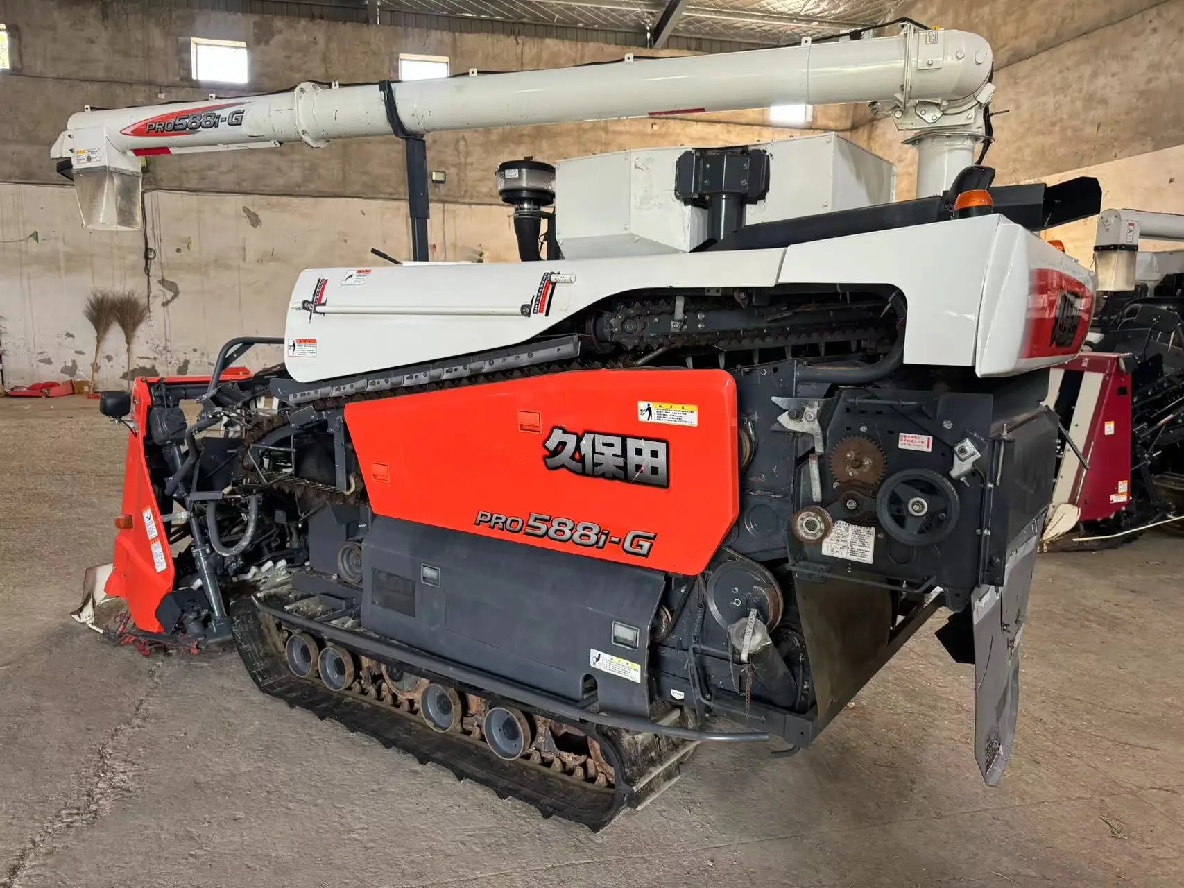 Used Kubota Combine Rice Wheat Harvester Farm Tractors Agricultural Machinery Harvesting Machine