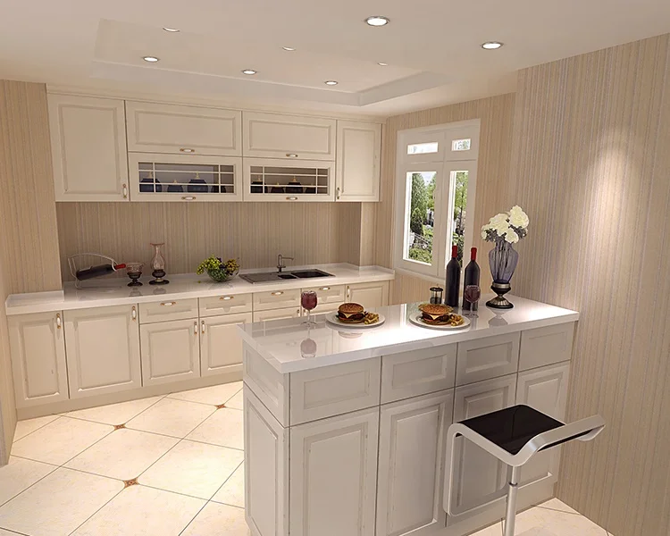 Handless Ready to Assemble Modern Aluminium Honey Comb Kitchen Cabinet