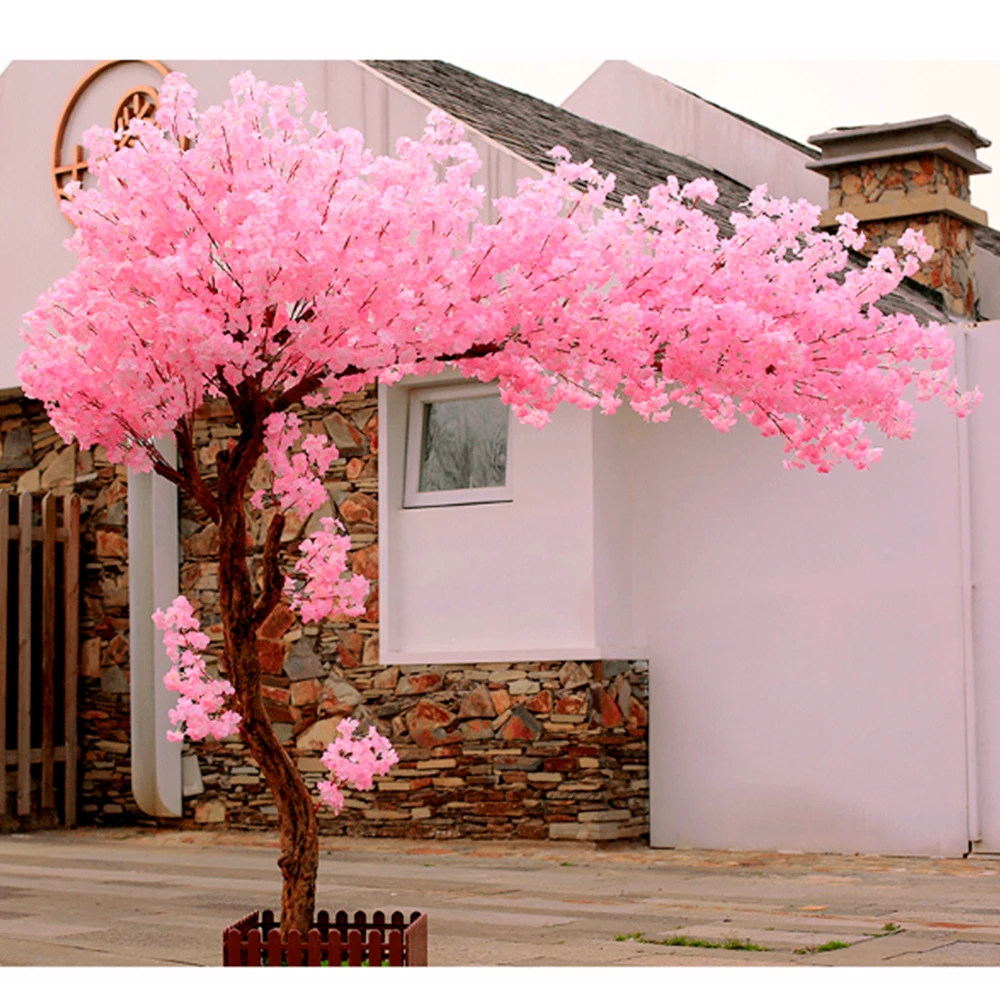 Outdoor Large Artificial Cherry Blossom Tree Wedding Decorator Fake Flowers Artificial Tree For Home Indoor Decoration