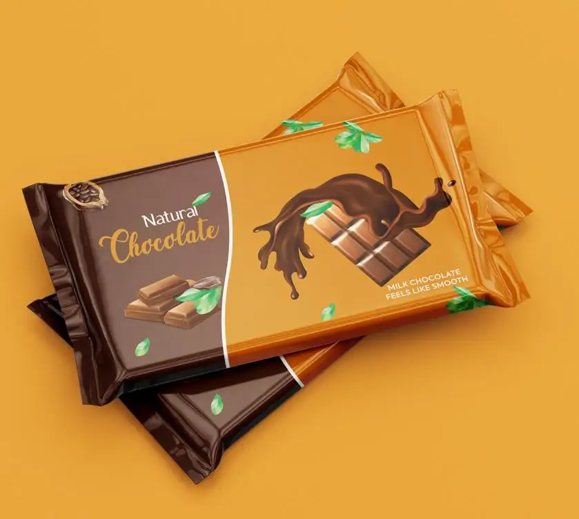 Small Instant Plastic Candy Chocolate Packet Bag 25g 75g 100g Pouch Plastic Food Fruit Snacks Stick Sachet Tea Candy Packaging