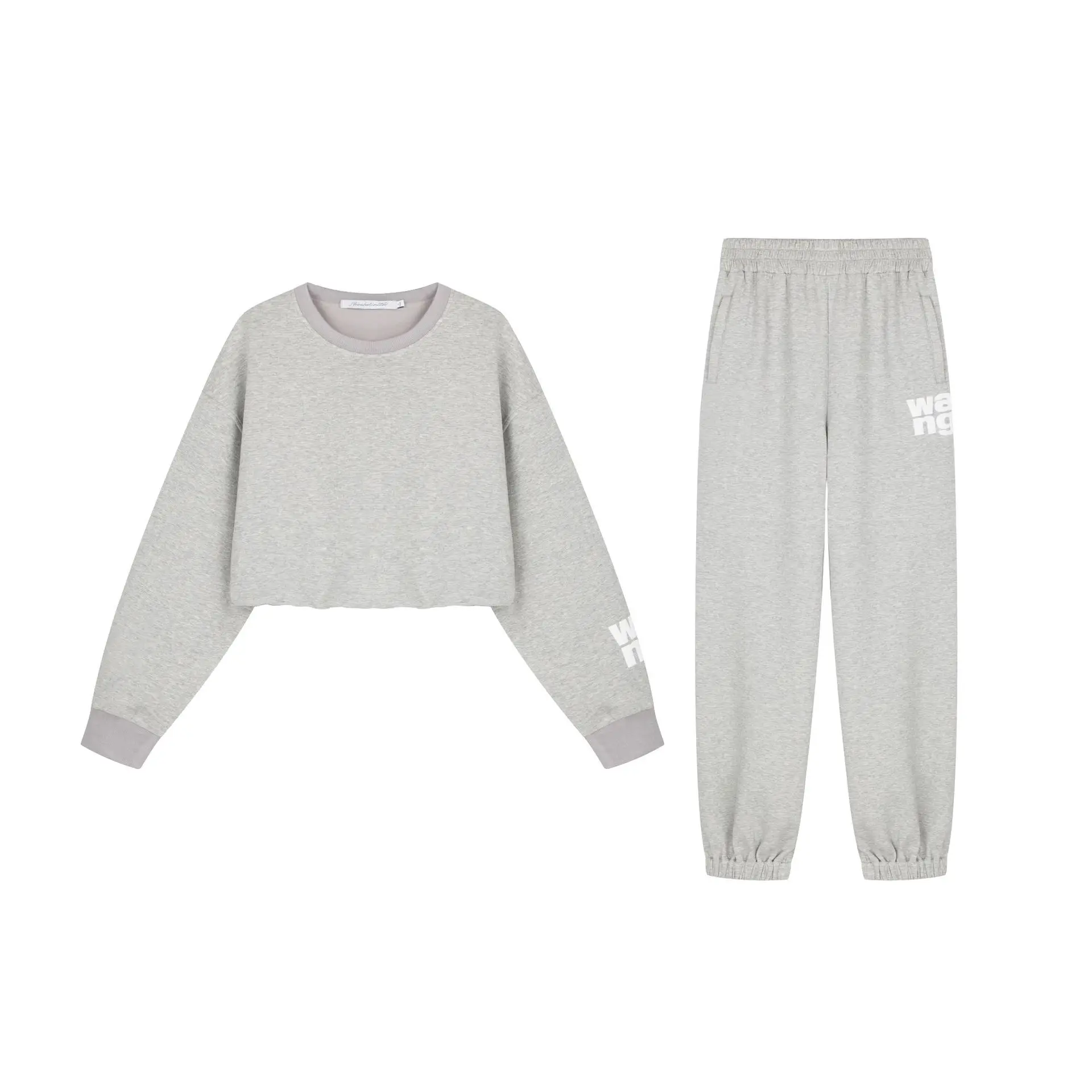 
Женский модный Повседневный хлопковый комплект из двух предметов, женские спортивные костюмы, лидер продаж 2021 