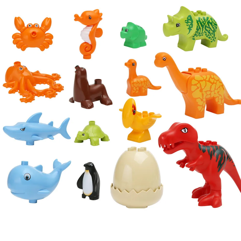 Пластиковый строительный блок мини-игрушки для морских животных Строительные кирпичи аксессуары конструкторы подходит ведущих брендов дельфинов рыб