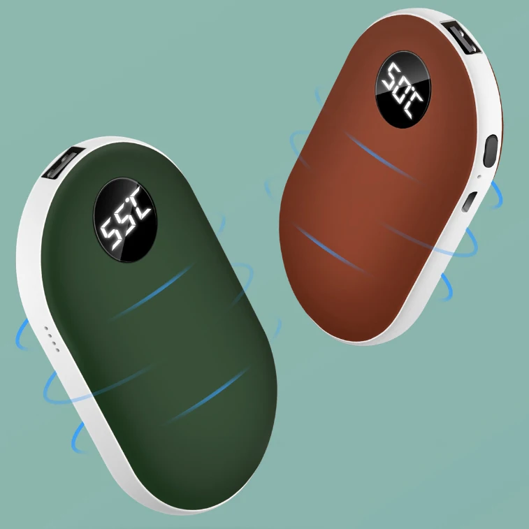 OEM/ODM Powerbank Heater Hand Warmer Power Bank 10000mAh Mini Portable Hand Warmer Mobile Heat Power Bank