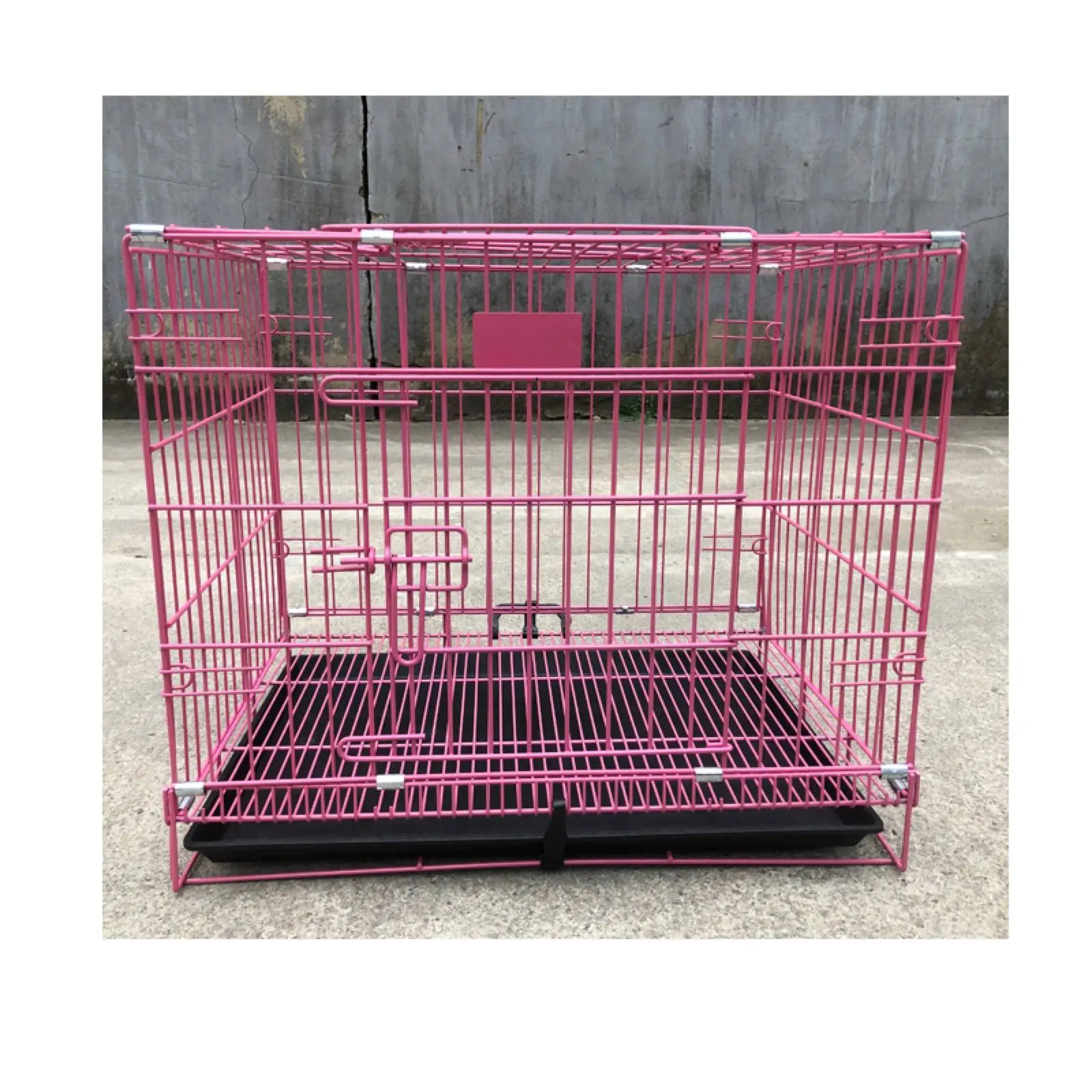 Wholesale 91*75*65cm Customization Iron Wire Pet Cage Folding Wire Dog Cage Outdoor